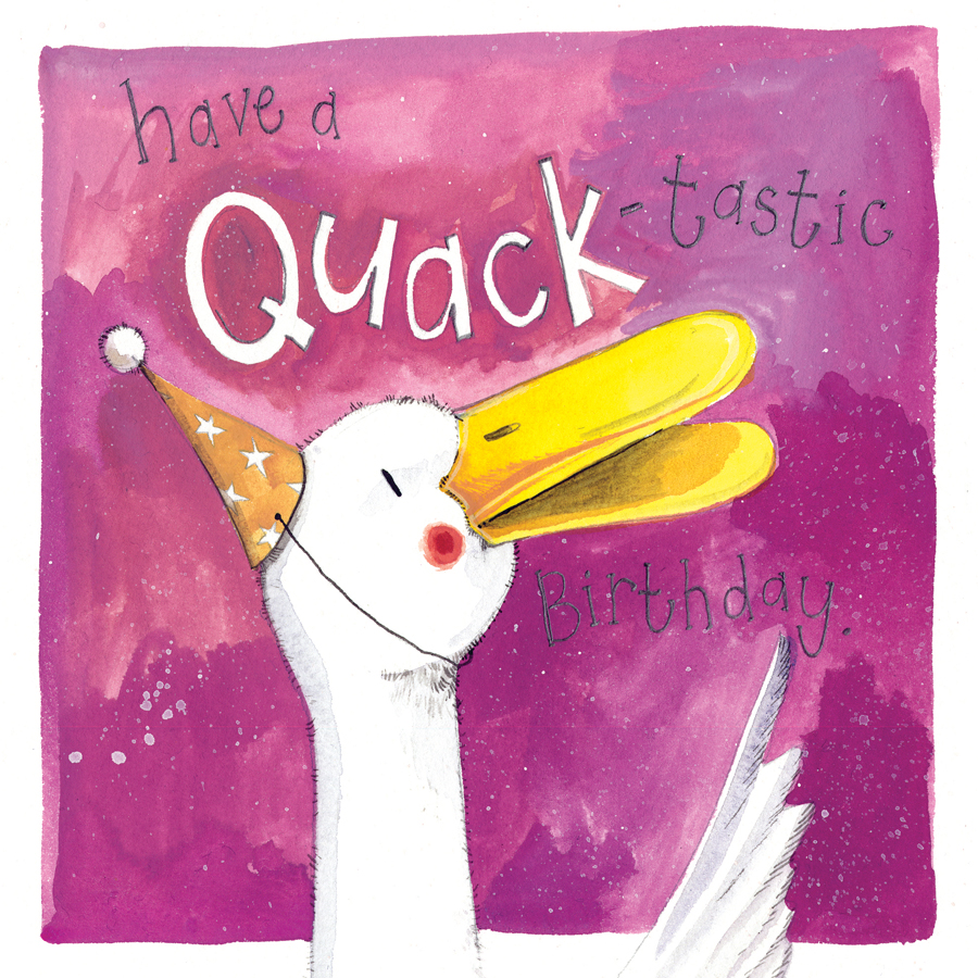 Quack Birthday Card Tarland Toy Shop
