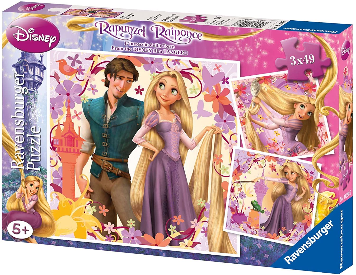 Ravensburger Disney Rapunzel 3×49 Piece Puzzles Tarland Toy Shop